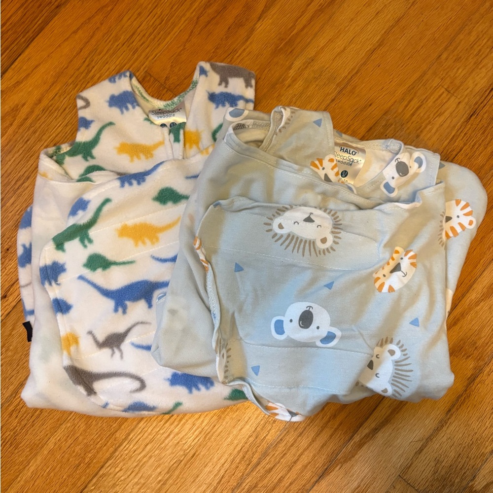 Two Halo SleepSack Swaddles Newborn 0-3 months